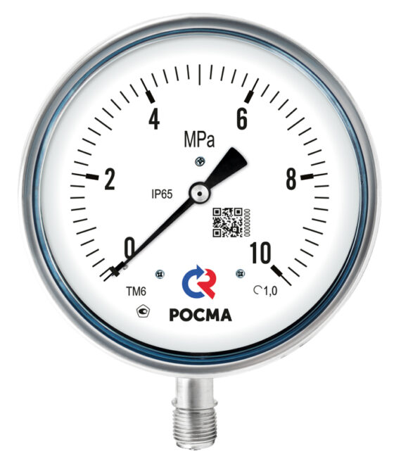 25MPa. Резьба G1/2. Класс точности 1