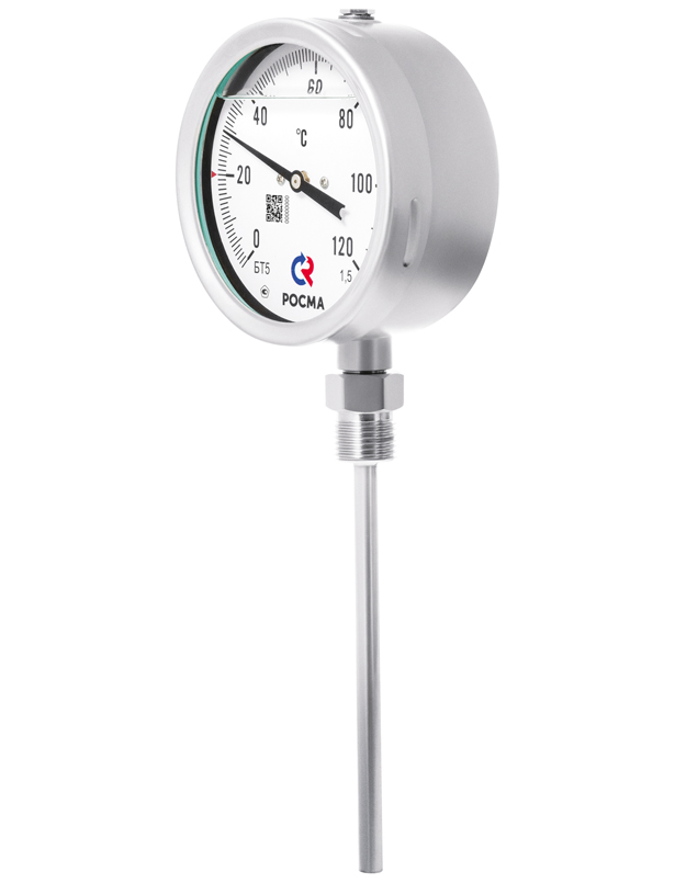 5.под ГЗ Термометры коррозионностойкие с возможностью гидрозаполнения силиконом (радиальное присоединение)