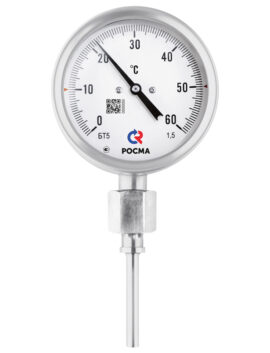 5.ПН 5.ПН Термометры коррозионностойкие с возможностью гидрозаполнения силиконом (радиальное присоединение с резьбами CH