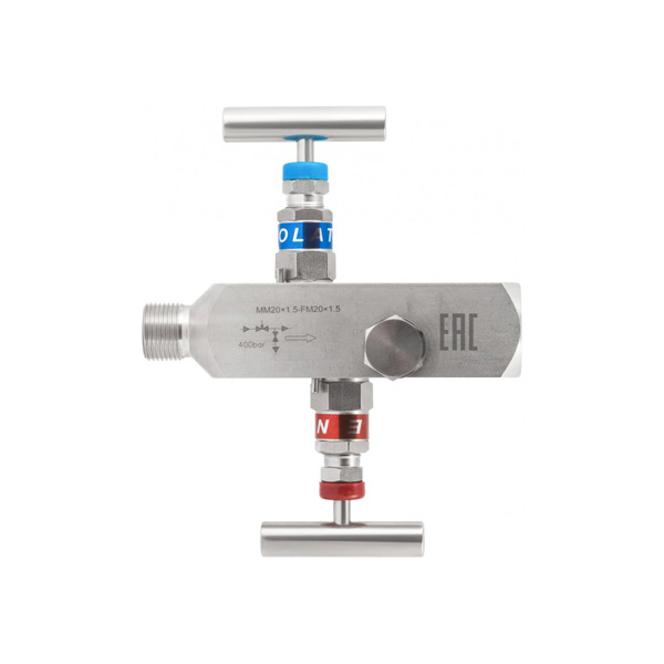 Краны и клапаны Двухвентильный игольчатый клапан SS-2R, FNPT1/2-MNPT1/2 (внутр.- наруж.), нерж., резьба дренажного клапана NPT1/4 Китай — изображение 7
