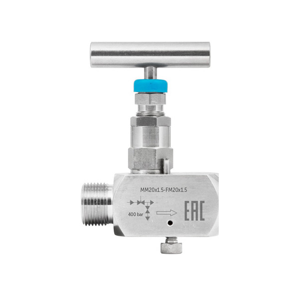 Краны и клапаны Игольчатый клапан FG1/2-FG1/2 (внутр.-внутр.), нерж. Китай — изображение 2
