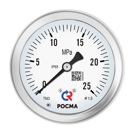 Манометр ТМ-620Р.00(0-4MPa)G1/2.1,0.(Корпус 160мм) — изображение 5