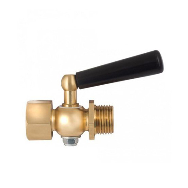 Краны и клапаны Трехходовой кран G1/4-G1/4 (внутр.-наруж.) с фторопластовой прокладкой и натяжной гайкой, латунь Китай — изображение 3